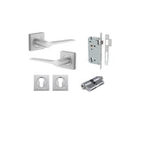 Como Lever - Square Rose Entrance Kit with High Security Lock - entrance set configuration (2 of 14)