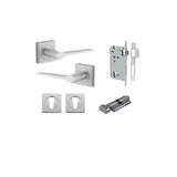 Como Lever - Square Rose Entrance Kit with High Security Lock - entrance set configuration (9 of 14)
