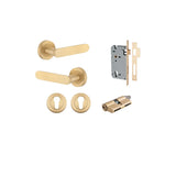 Bronte Lever - Round Rose Entrance Kit with High Security Lock - entrance set configuration