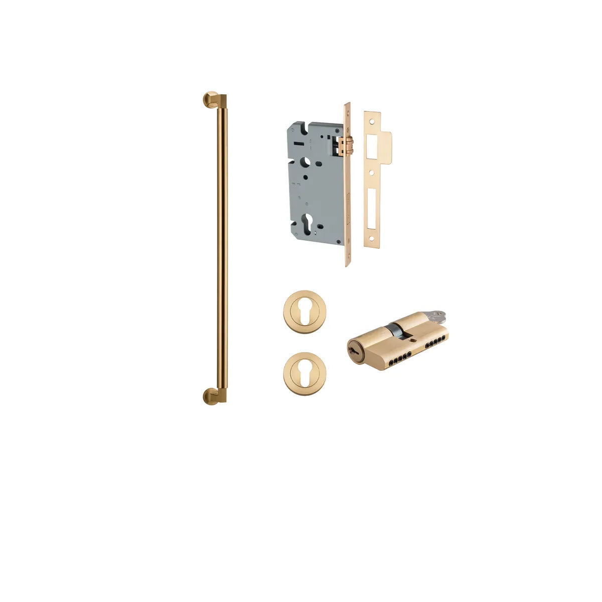 Berlin Pull Handle - 600mm Entrance Kit with Separate High Security Lock