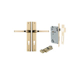 Annecy Lever - Rectangular Backplate Entrance Kit with High Security Lock - entrance set configuration (14 of 18)