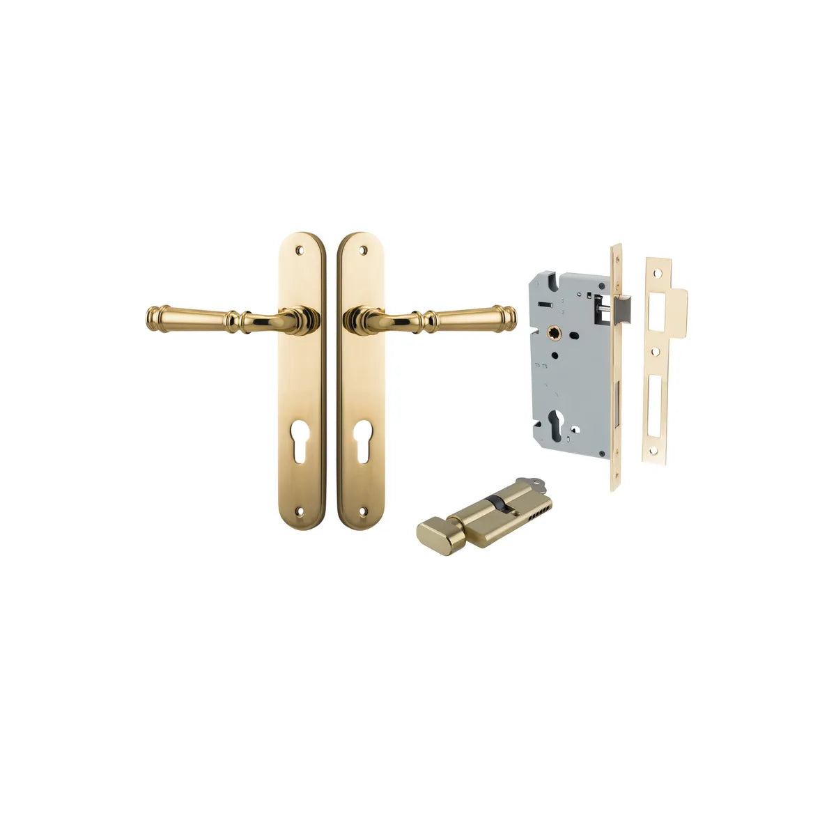 Verona Lever - Oval Backplate Entrance Kit with High Security Lock - entrance set configuration (14 of 18)