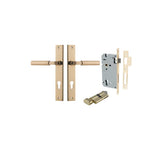 Berlin Lever - Rectangular Backplate Entrance Kit with High Security Lock - entrance set configuration (11 of 14)
