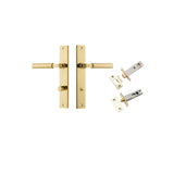Berlin Lever - Rectangular Backplate Privacy Kit in Brushed Chrome - privacy set configuration (4 of 7)