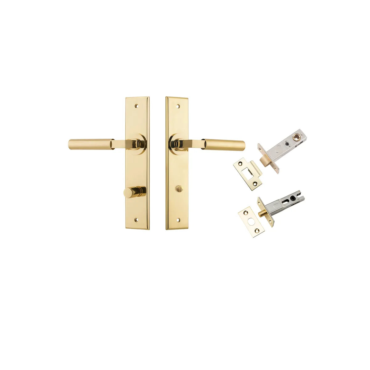 Berlin Lever - Chamfered Backplate Privacy Kit