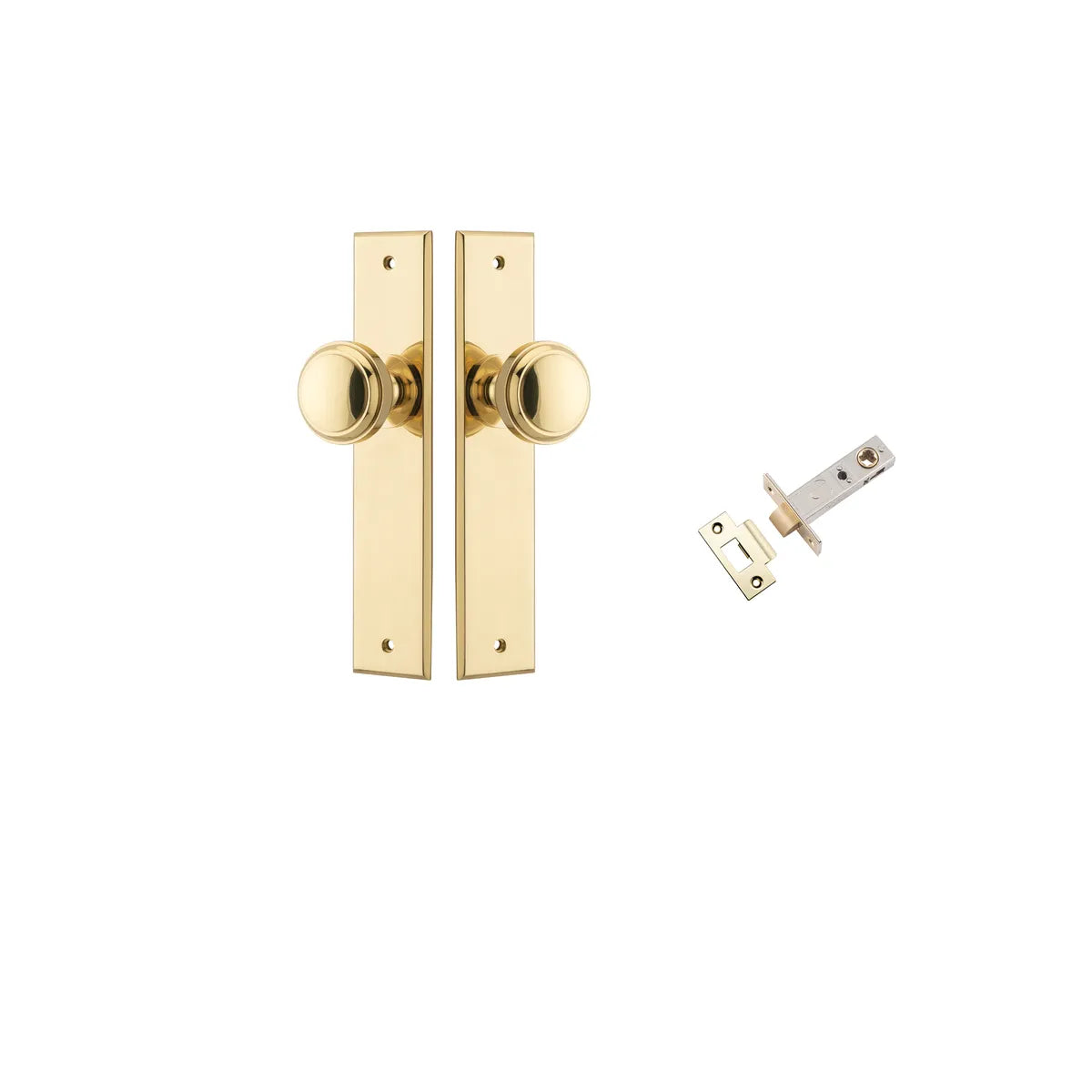 Paddington Knob - Chamfered Backplate Passage Kit