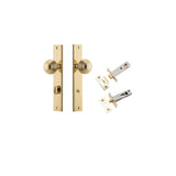Guildford Knob - Rectangular Backplate Privacy Kit with Privacy Turn in Brushed Chrome - privacy set configuration (5 of 9)