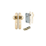 Cambridge Knob - Oval Backplate Entrance Kit with High Security Lock - entrance set configuration (14 of 18)