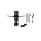 Annecy Lever - Rectangular Backplate Entrance Kit with High Security Lock - entrance set configuration (18 of 18)
