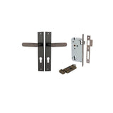 Bronte Lever - Rectangular Backplate Entrance Kit with High Security Lock - entrance set configuration (14 of 14)