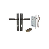 Berlin Lever - Rectangular Backplate Entrance Kit with High Security Lock - entrance set configuration (7 of 14)