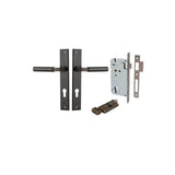 Berlin Lever - Rectangular Backplate Entrance Kit with High Security Lock - entrance set configuration (14 of 14)