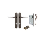 Como Lever - Oval Backplate Entrance Kit with High Security Lock - entrance set configuration (7 of 14)