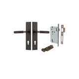 Brunswick Lever - Chamfered Backplate Entrance Kit with High Security Lock - entrance set configuration (12 of 12)