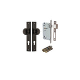 Cambridge Knob - Rectangular Backplate Entrance Kit with High Security Lock - entrance set configuration (9 of 18)