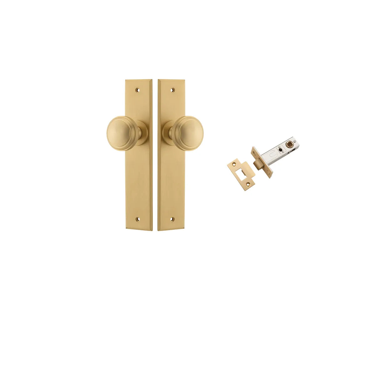 Paddington Knob - Chamfered Backplate Passage Kit