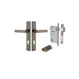 Osaka Lever - Rectangular Backplate Entrance Kit with High Security Lock - entrance set configuration (6 of 12)