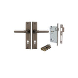 Helsinki Lever - Chamfered Backplate Entrance Kit with High Security Lock - entrance set configuration (7 of 14)