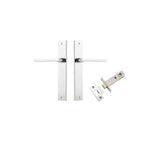 Baltimore Lever - Rectangular Backplate Passage Kit in Brushed Chrome - alternative product view