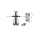 Annecy Lever - Shouldered Backplate Entrance Kit with High Security Lock