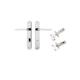 Baltimore Lever - Oval Backplate Privacy Kit with Privacy Turn