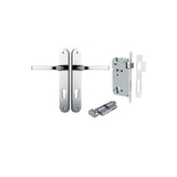 Annecy Lever - Oval Backplate Entrance Kit with High Security Lock - entrance set configuration (15 of 18)