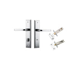 Annecy Lever - Stepped Backplate Privacy Kit with Privacy Turn in Brushed Brass - privacy set configuration (6 of 9)