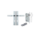 Berlin Lever - Rectangular Backplate Entrance Kit with High Security Lock - entrance set configuration (12 of 14)