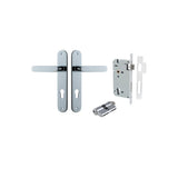 Bronte Lever - Oval Backplate Entrance Kit with High Security Lock