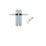 Bronte Lever - Oval Backplate Passage Kit in Polished Chrome - alternative product view