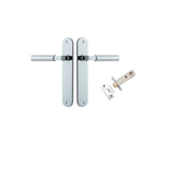Berlin Lever - Oval Backplate Passage Kit in Brushed Brass - alternative product view