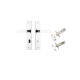 Bronte Lever - Chamfered Backplate Privacy Kit with Privacy Turn in Brushed Chrome - privacy set configuration (5 of 7)