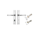 Verona Lever - Chamfered  Backplate Privacy Kit with Privacy Turn