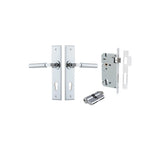 Berlin Lever - Chamfered Backplate Entrance Kit with High Security Lock - entrance set configuration (5 of 14)