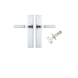 Berlin Lever - Chamfered Backplate Passage Kit in Polished Chrome - alternative product view
