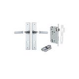 Brunswick Lever - Chamfered Backplate Entrance Kit with High Security Lock - entrance set configuration (4 of 12)