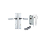 Brunswick Lever - Chamfered Backplate Entrance Kit with High Security Lock - entrance set configuration (10 of 12)