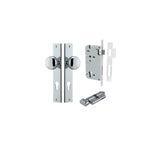 Cambridge Knob - Rectangular Backplate Entrance Kit with High Security Lock - entrance set configuration (14 of 18)