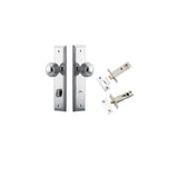 Guildford Knob - Stepped Backplate Privacy Kit with Privacy Turn in Brushed Chrome - privacy set configuration (6 of 9)