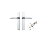 Copenhagen Lever - Rectangular Backplate Passage Kit in Polished Chrome - alternative product view