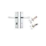 Copenhagen Lever - Steppedd Backplate Privacy Kit with Privacy Turn in Polished Chrome - privacy set configuration
