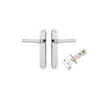 Helsinki Lever - Oval Backplate Passage Kit in Polished Chrome - alternative product view
