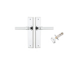 Helsinki Lever - Chamfered Backplate Passage Kit in Polished Chrome - alternative product view