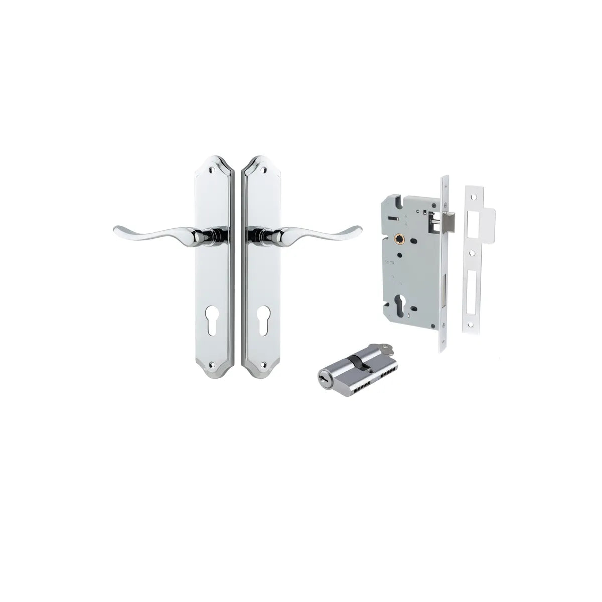 Stirling Lever - Shouldered Backplate Entrance Kit with High Security Lock