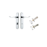 Stirling Lever - Oval Backplate Privacy Kit with Privacy Turn
