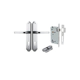 Annecy Lever - Shouldered Backplate Entrance Kit with High Security Lock - entrance set configuration