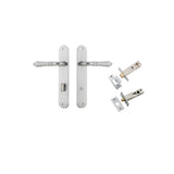 Sarlat Lever - Oval Backplate Privacy Kit with Privacy Turn