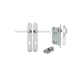 Baltimore Lever - Oval Backplate Entrance Kit with High Security Lock - entrance set configuration (2 of 14)