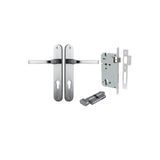 Annecy Lever - Oval Backplate Entrance Kit with High Security Lock - entrance set configuration (11 of 18)