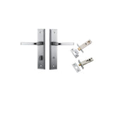 Annecy Lever - Stepped Backplate Privacy Kit with Privacy Turn